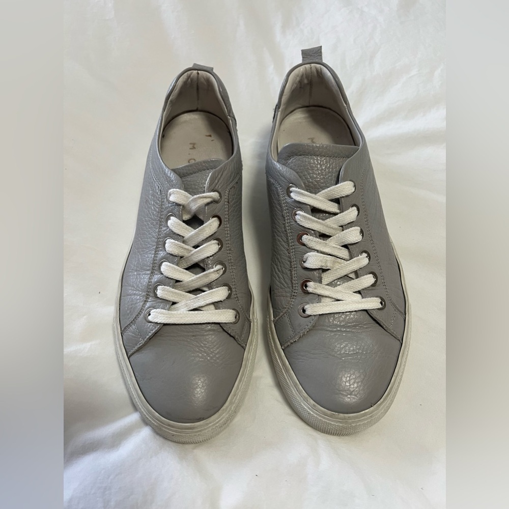 M. Gemi | Women’s SZ 38.5 (US 8) | The Palestra Gray Leather Sneakers Shoes